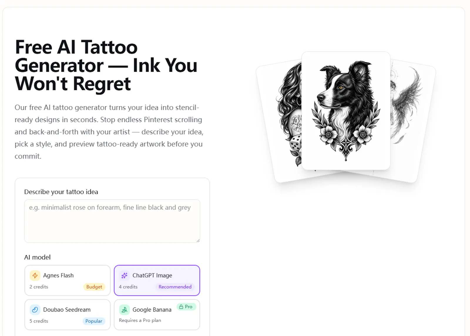 AI Tattoo Generator screenshot 1