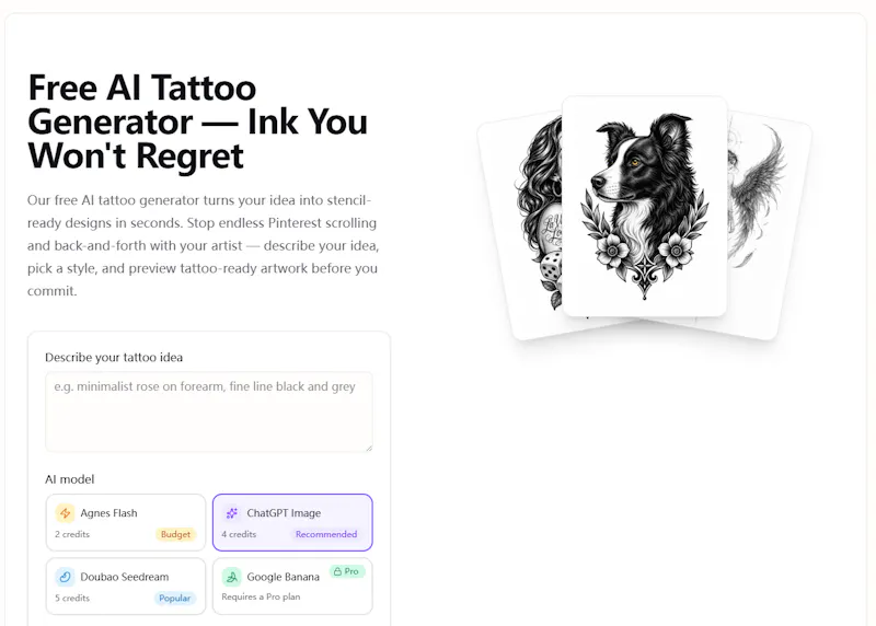 AI Tattoo Generator screenshot 1
