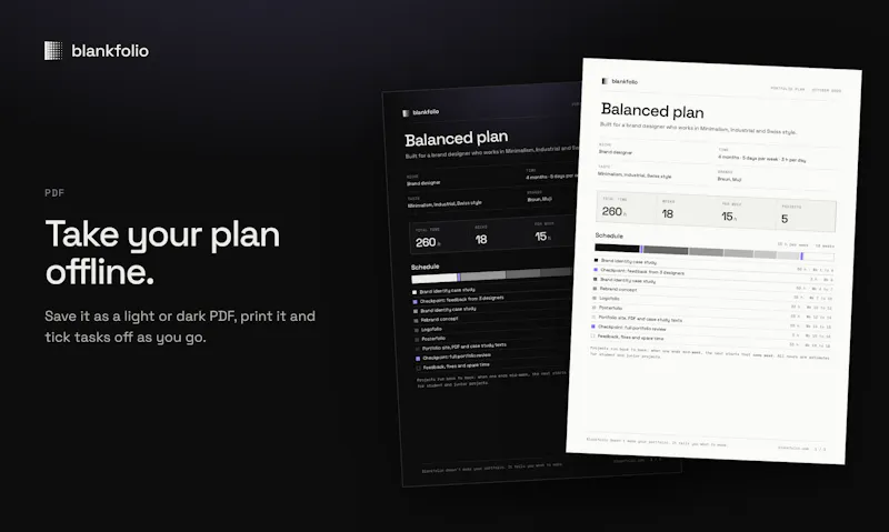 Blankfolio screenshot 5