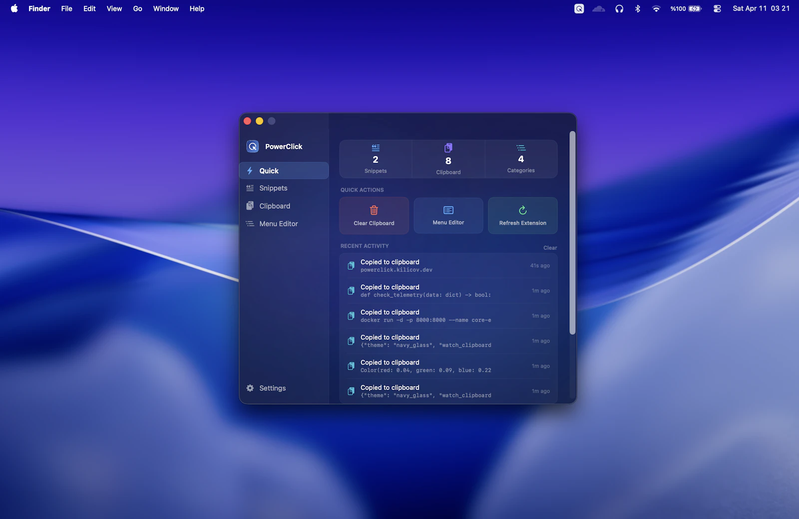 PowerClick screenshot 5