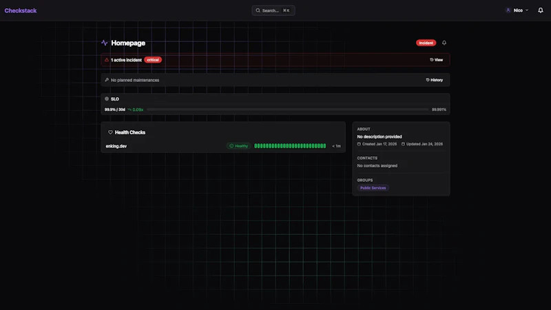 Checkstack screenshot 5