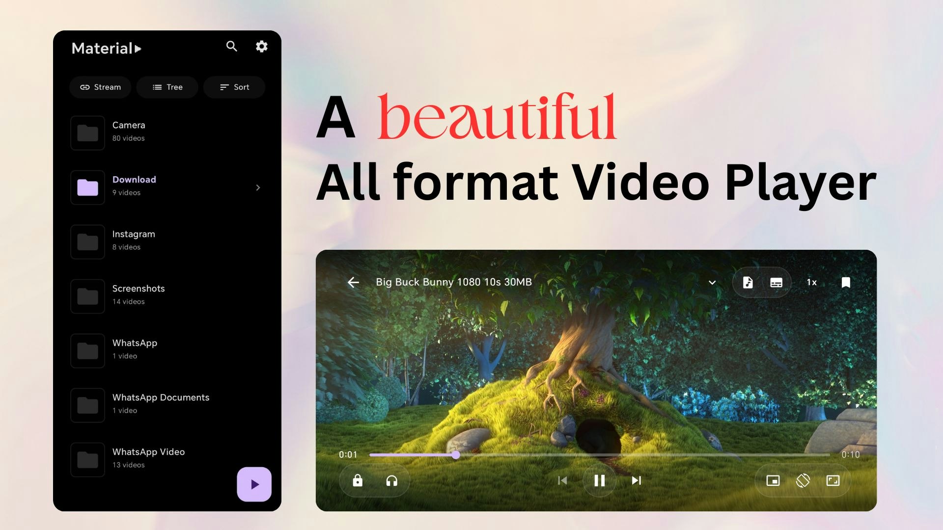 Média Joueur - Un beau lecteur vidéo construit sur le même moteur que VLC. 1