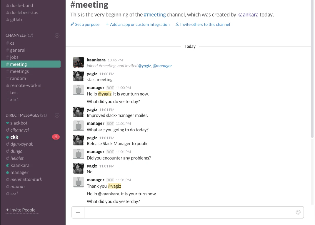 Slack Manager 
