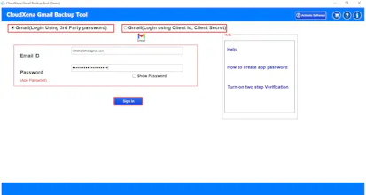 CloudXena Gmail Email Backup Tool gallery image