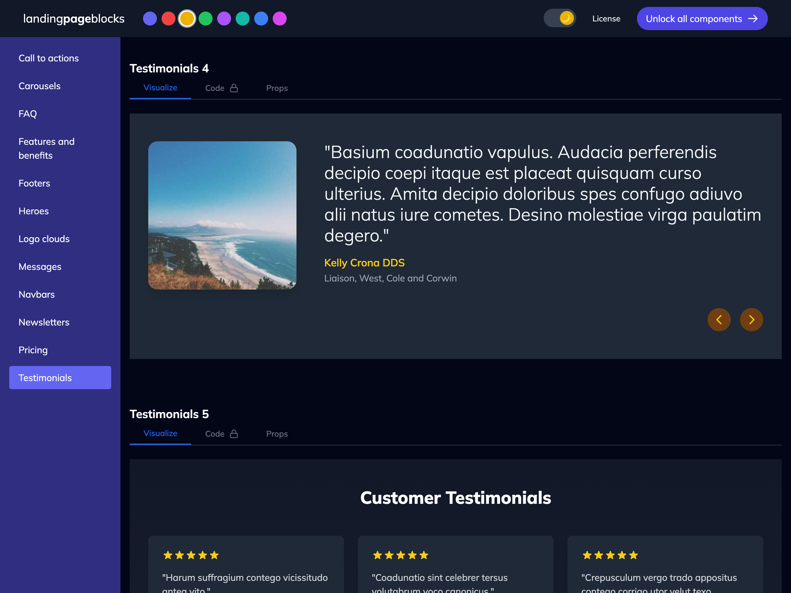 LandingPageblocks. - Красивые компоненты React для вашей следующей целевой страницы медиа 6