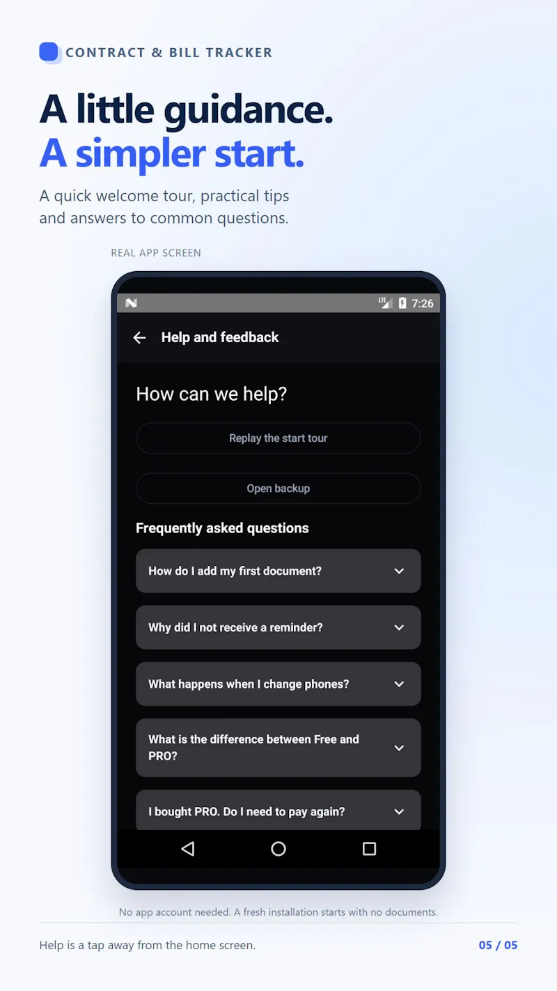 Bill & Contract Tracker screenshot 5