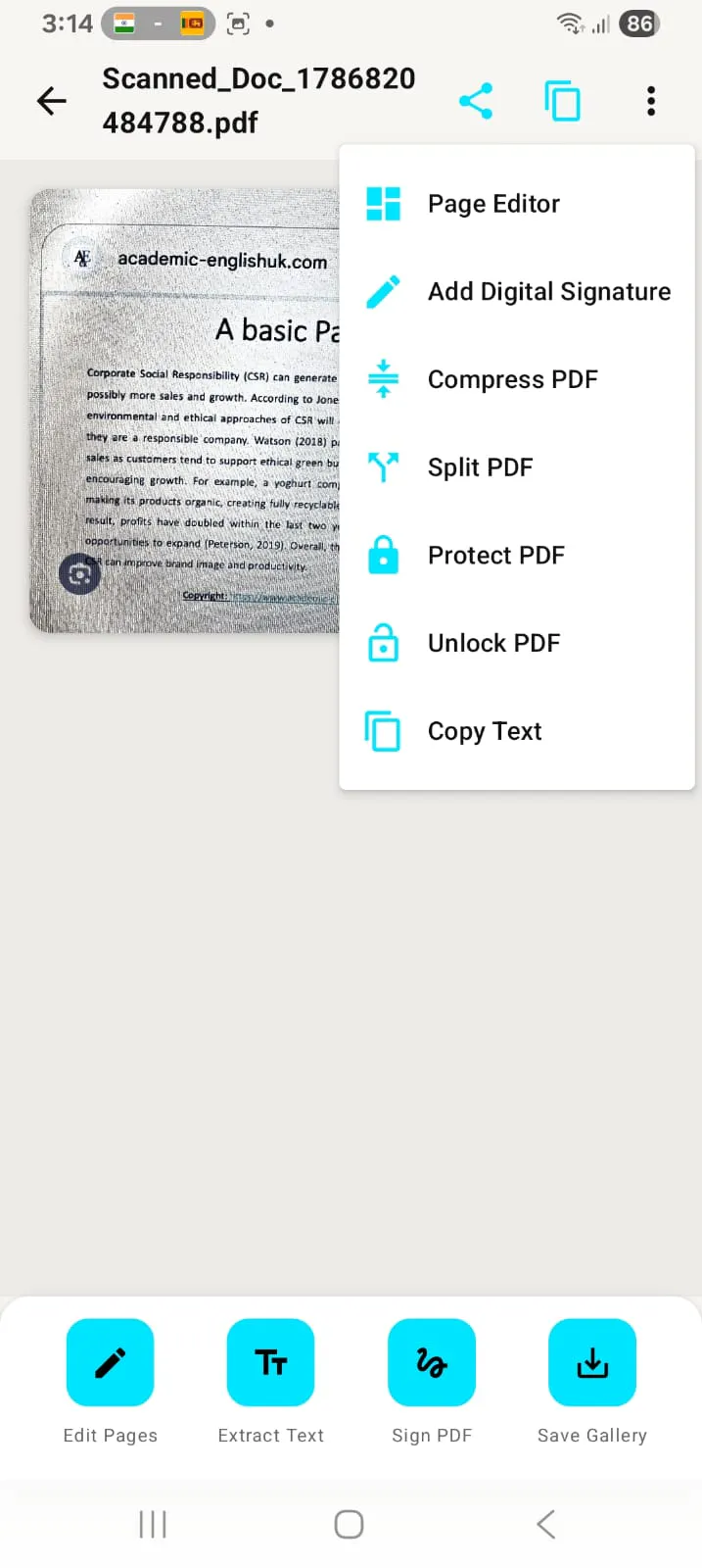 PDF Scanner & Editor screenshot