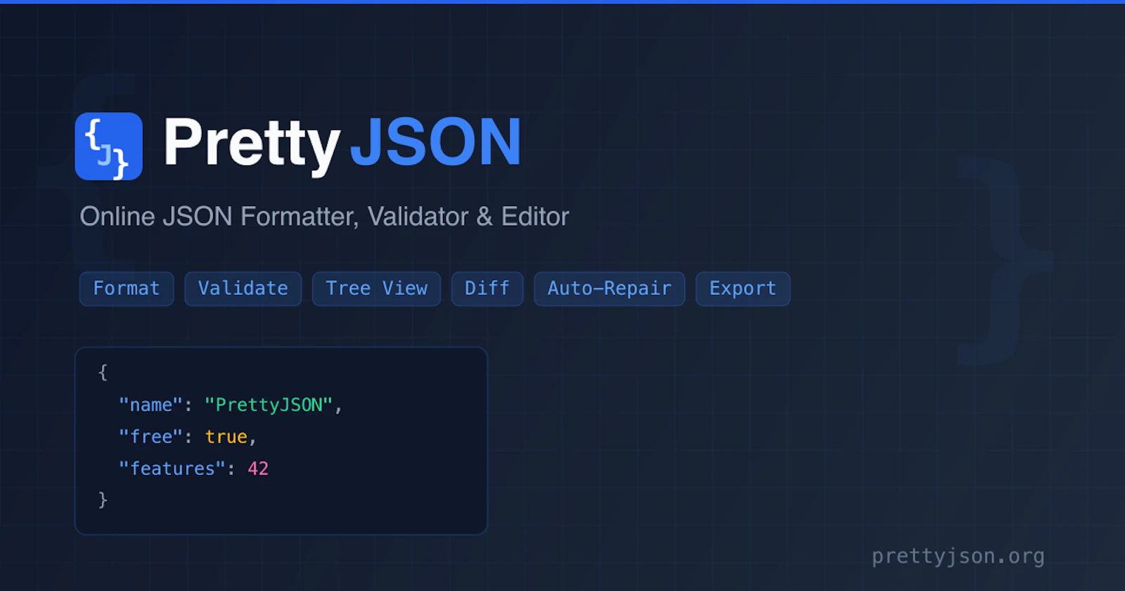 Pretty JSON — Free JSON Formatter screenshot 1