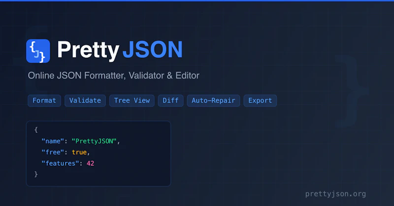 Pretty JSON — Free JSON Formatter screenshot 1