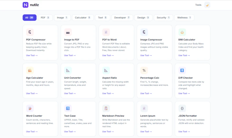 Nutilz screenshot 2