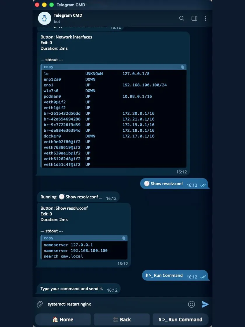Telegram Commander gallery image