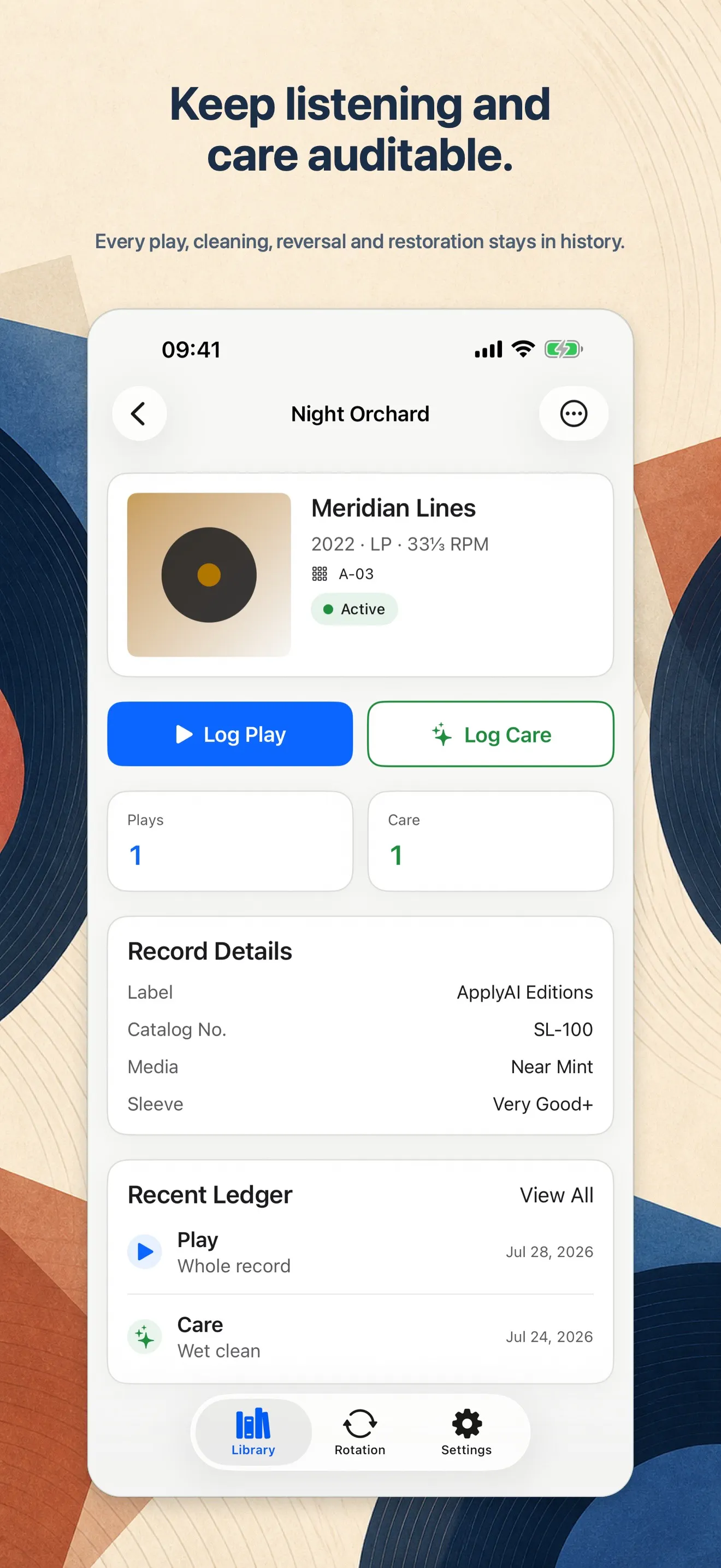 SpinLedger: Vinyl Log gallery image