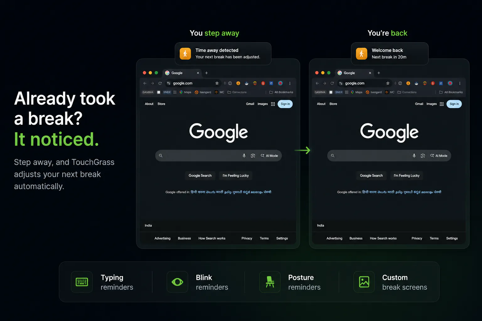TouchGrass screenshot 2