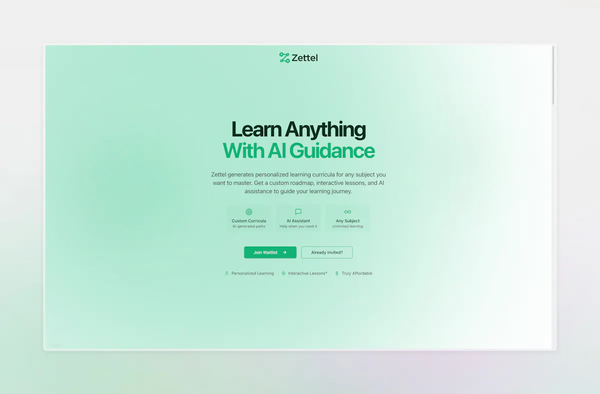 Zettel | Join Waitlist