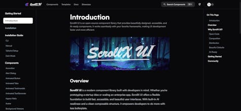 ScrollX UI gallery image