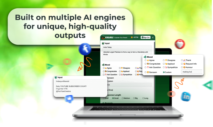 Engagi - groei je sociaal met AI - AI aangedreven plug -in voor sociale media -engagement media 4