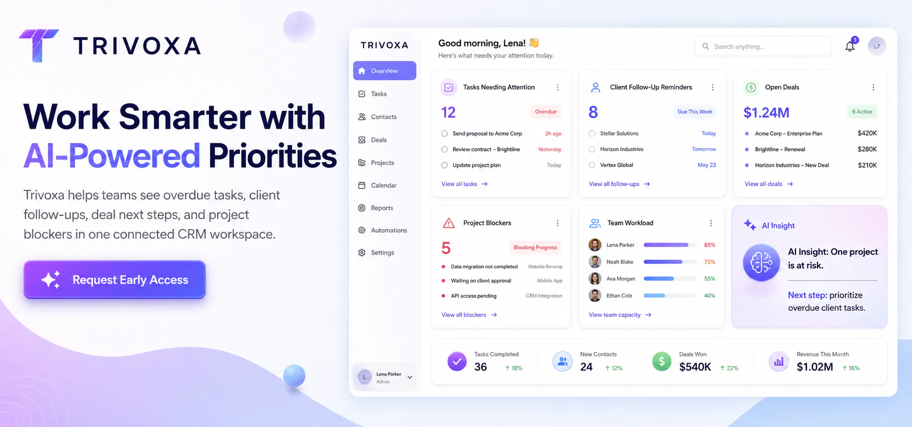 Trivoxa AI CRM gallery image