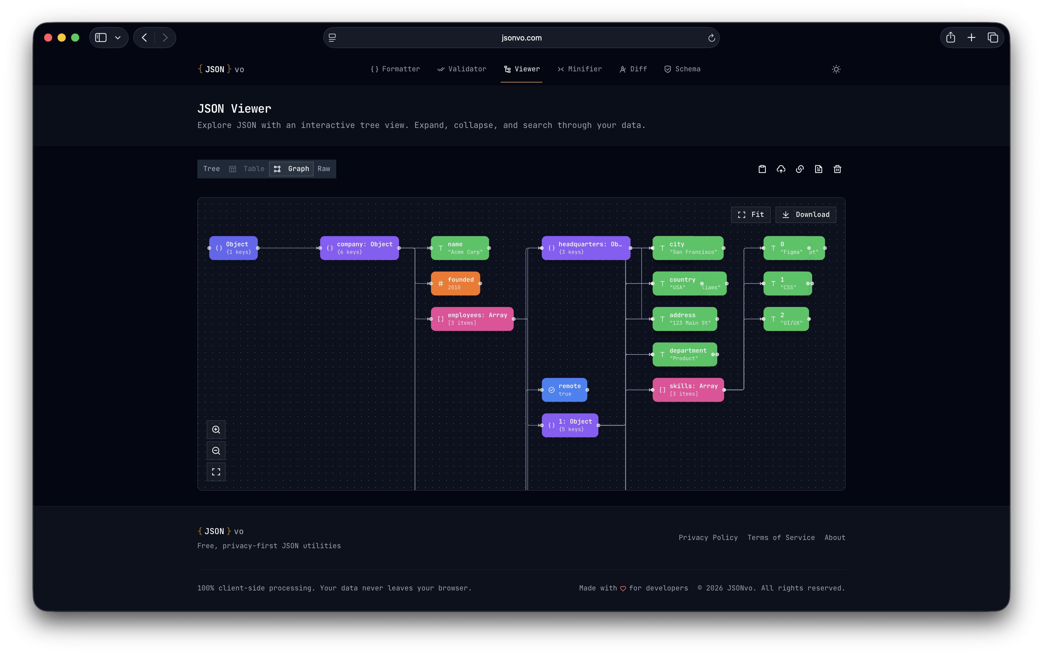 JSONvo - Screenshot 5 showing product features and functionality