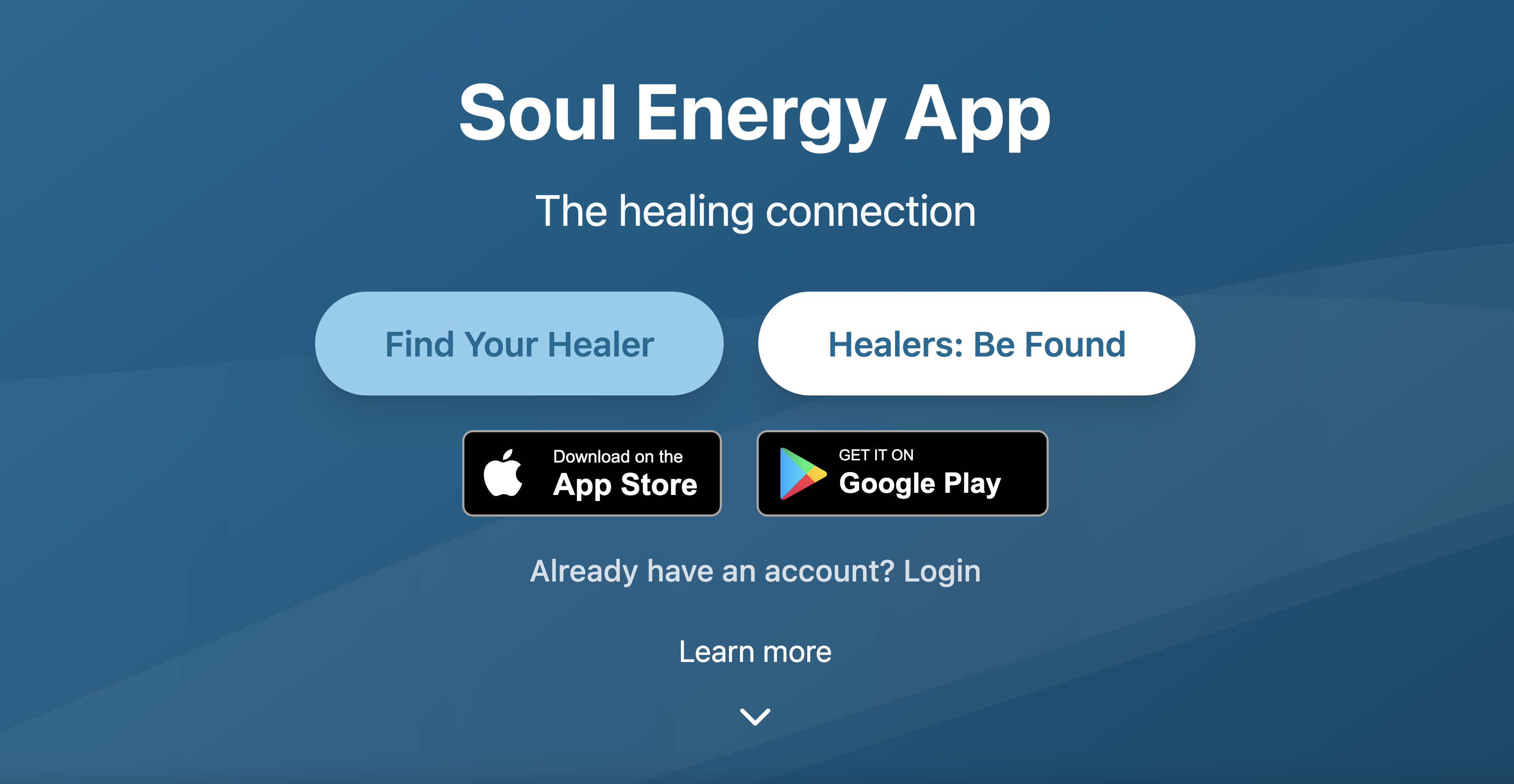 Soul Energy App - Distance Healing - Main product screenshot demonstrating key features and user interface
