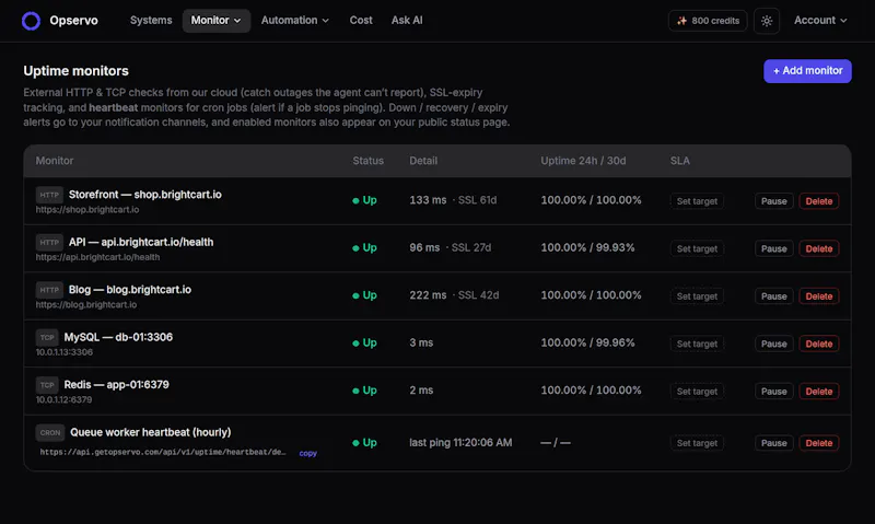 Opservo screenshot 6