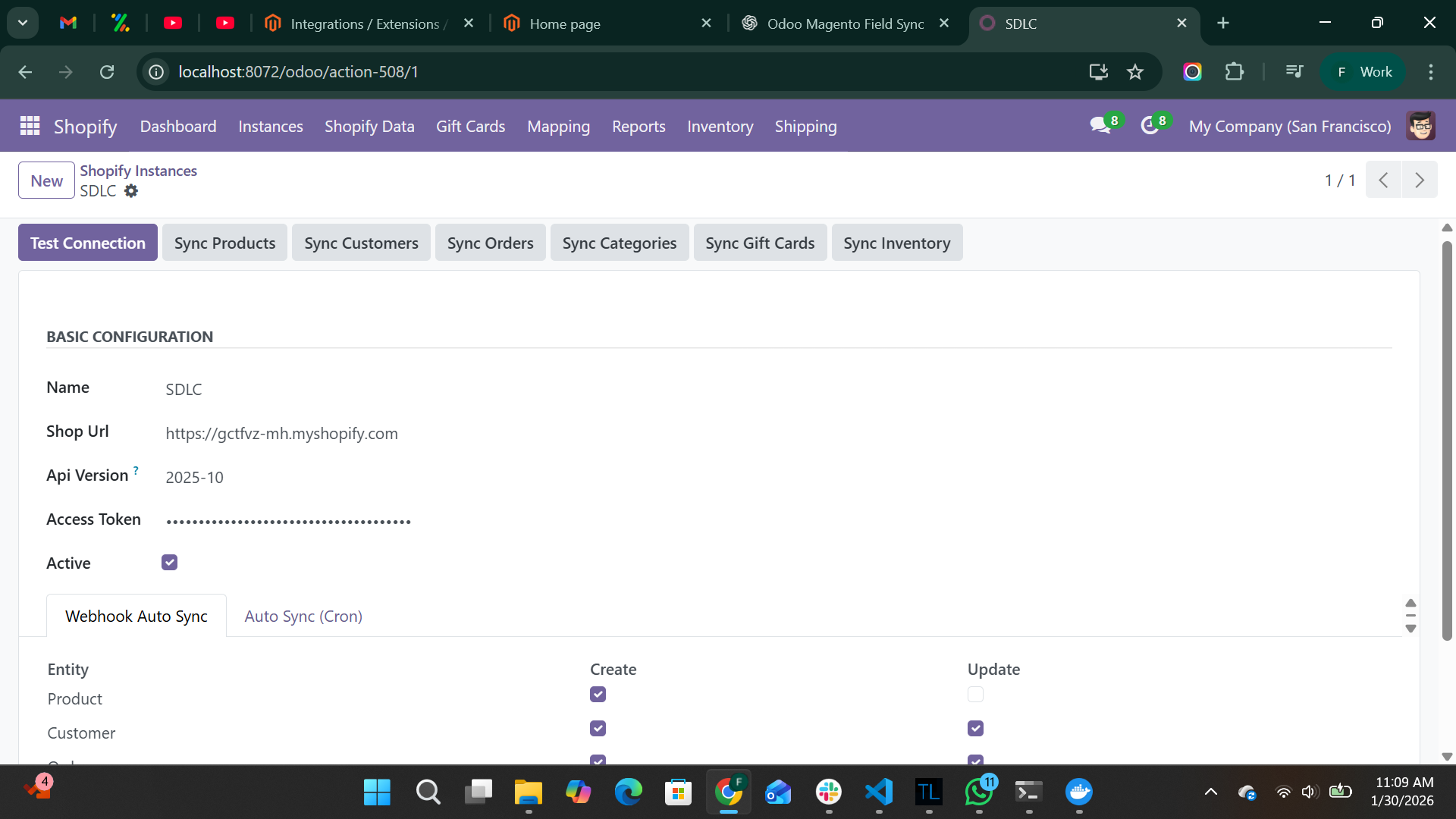 Shopify-Odoo Connector  - Screenshot 2 showing product features and functionality