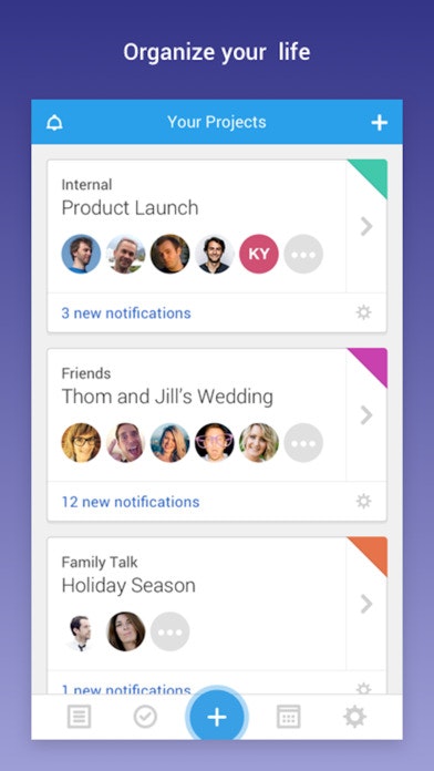 Freedcamp iOS app gallery image
