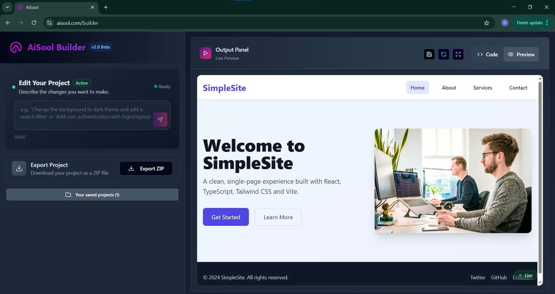 Aisool - Crea il tuo sito web in pochi minuti media 1