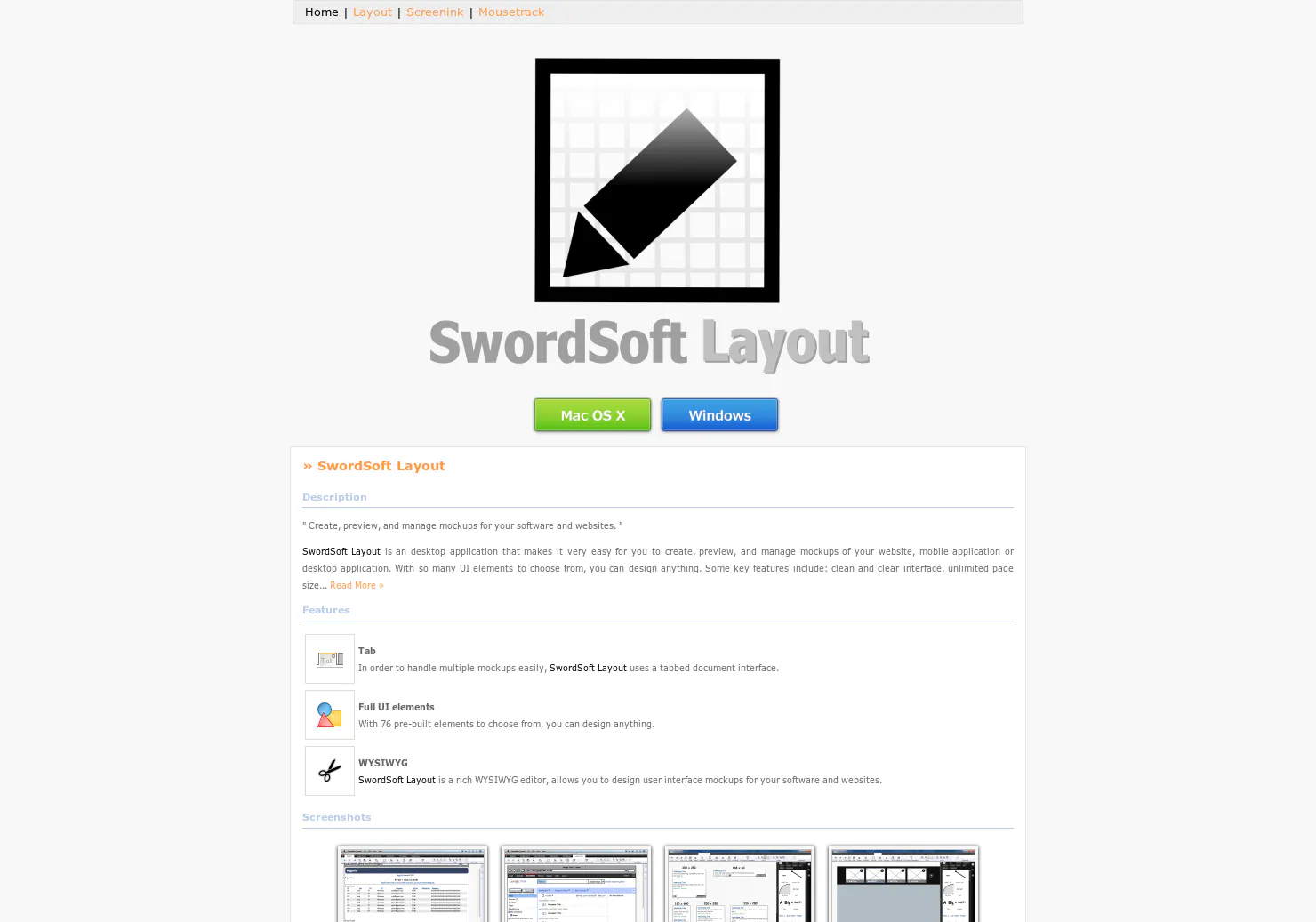 SwordSoft Layout