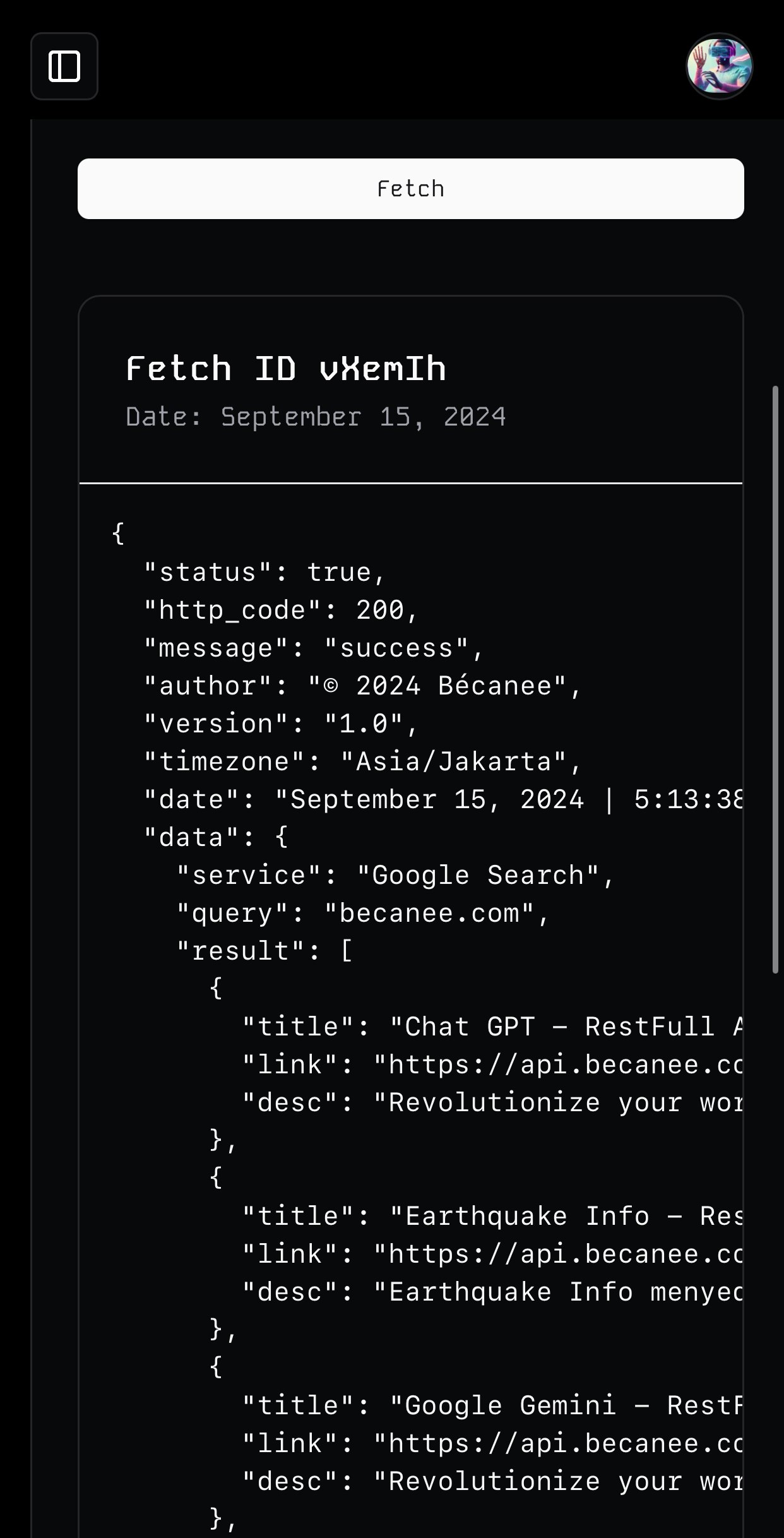 API REST de suscripción media 3