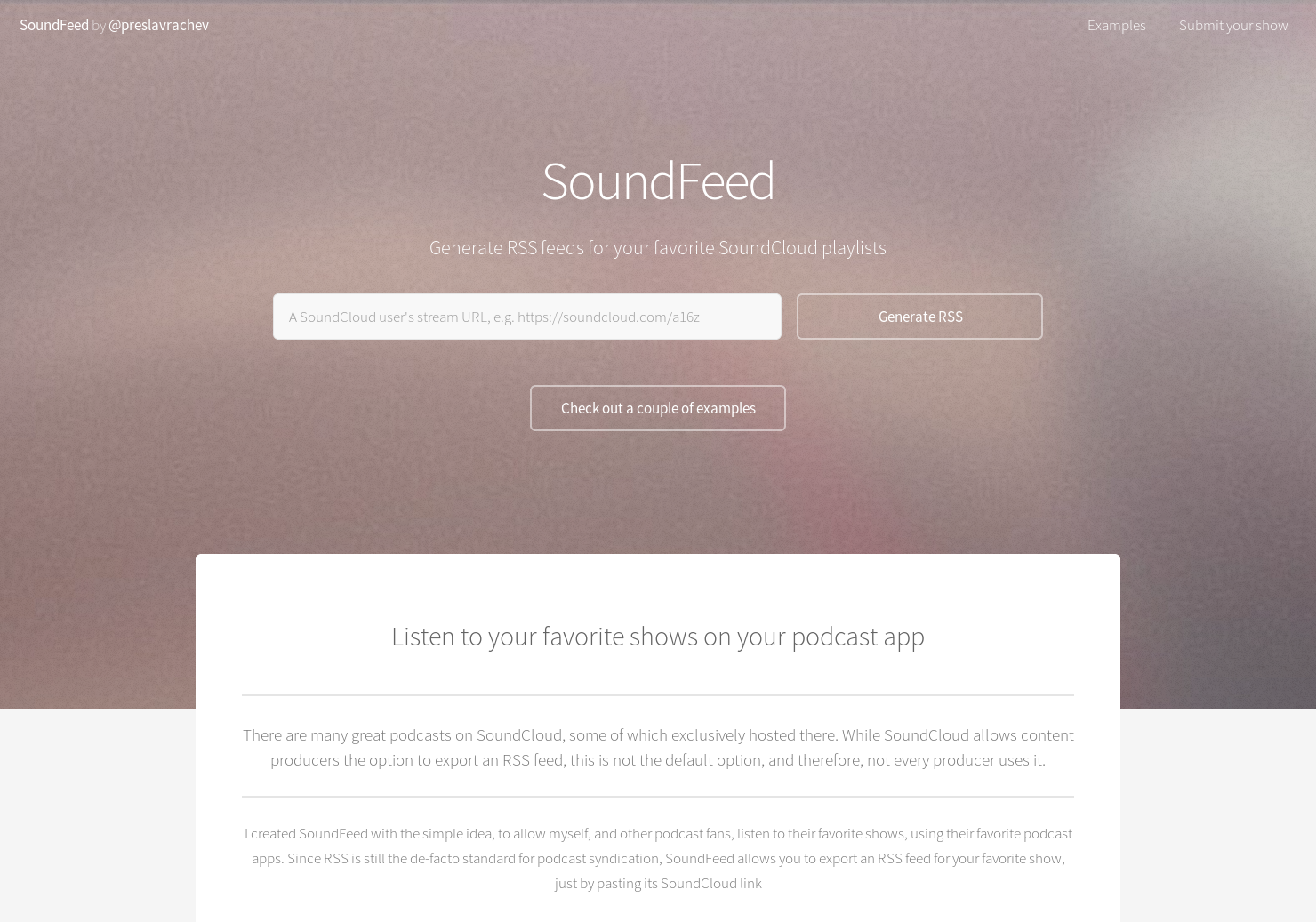 SoundFeed