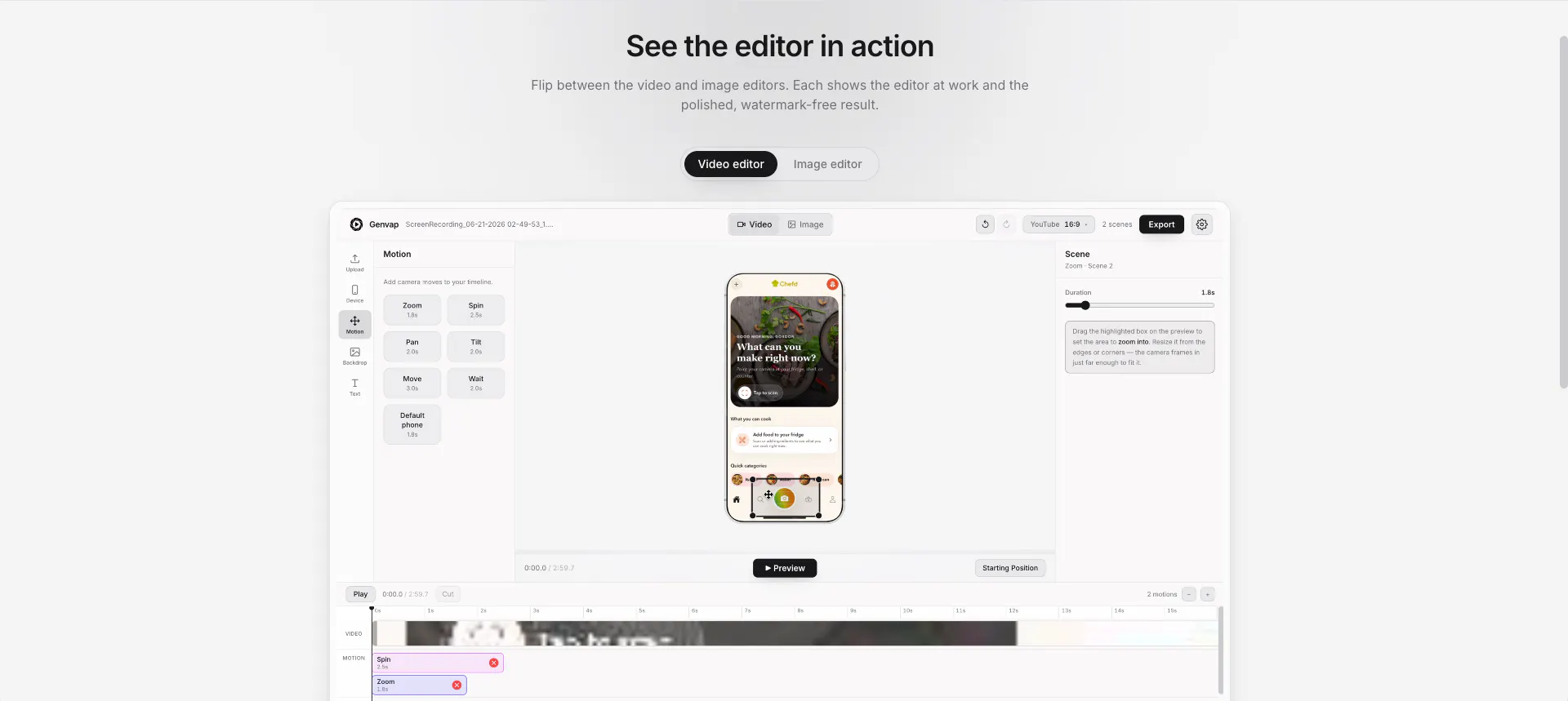 Genvap - Cinematic App Previews gallery image
