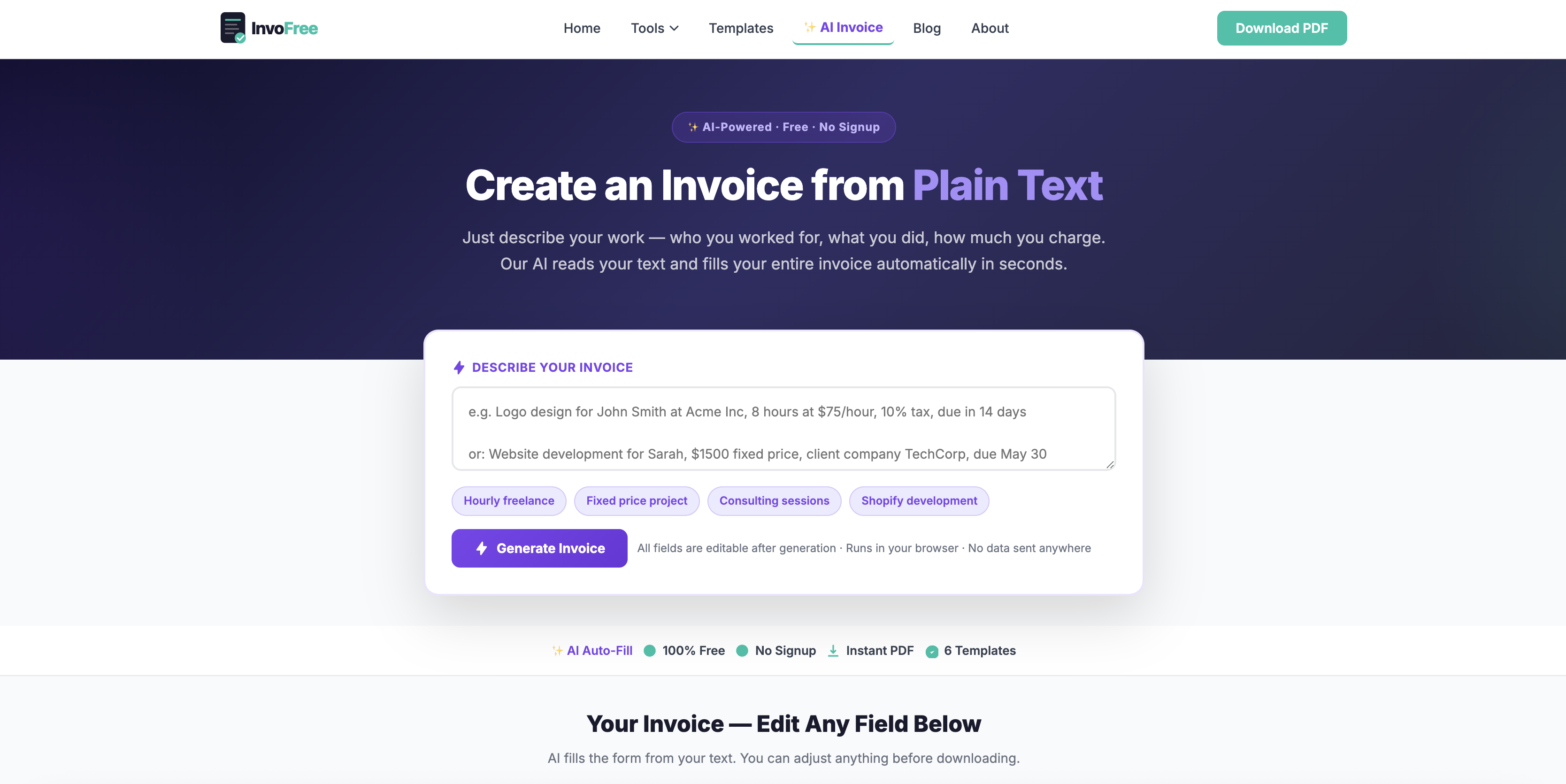 InvoFree gallery image