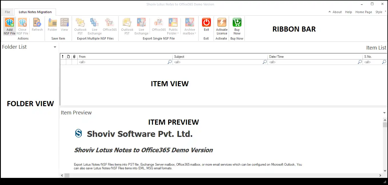 Office 365の移行ツールへのロータスノートメディア2