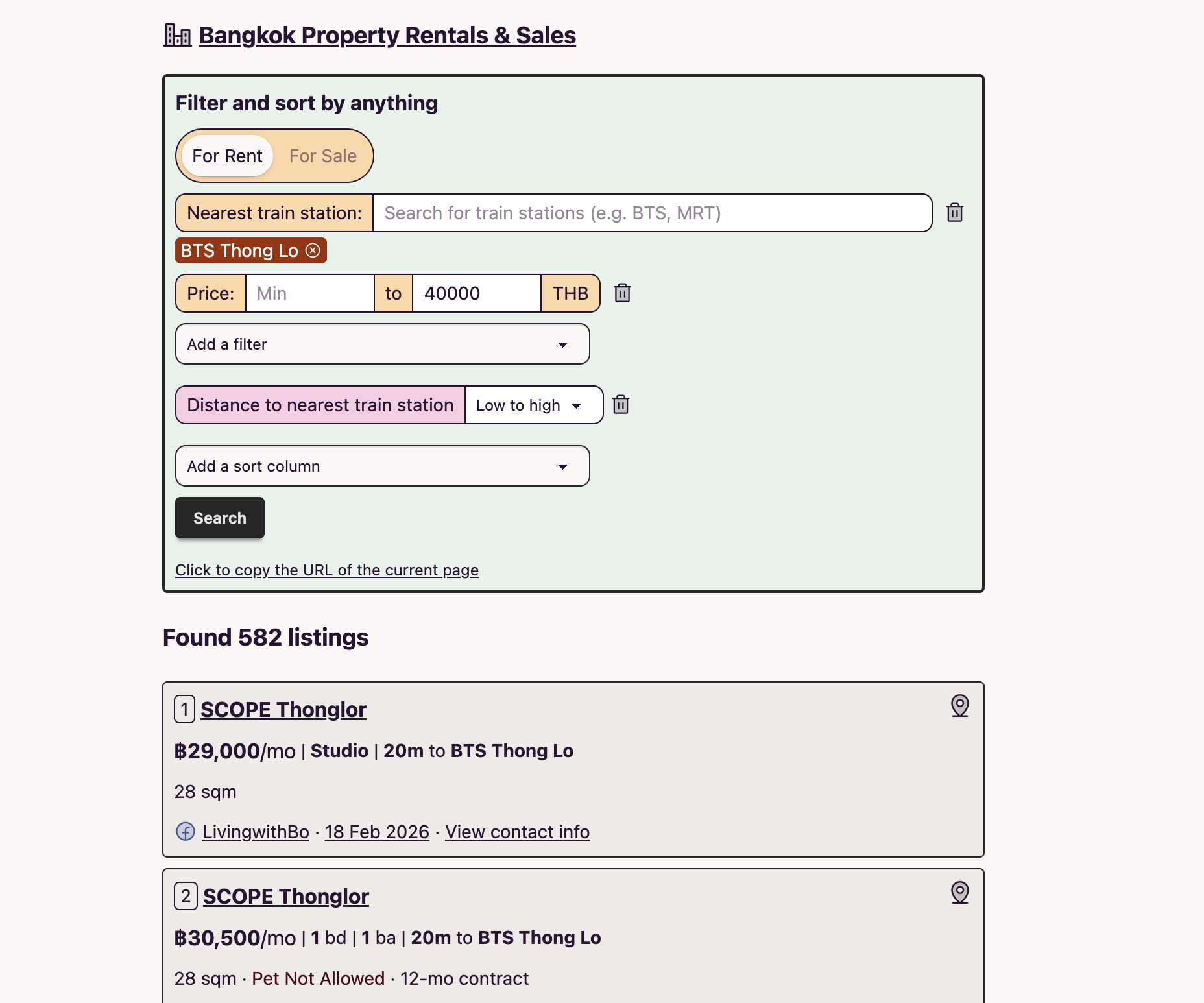 Bangkok Rentals From Facebook Groups gallery image