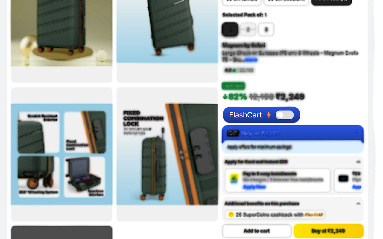 FlashCart - Screenshot 3 showing product features and functionality