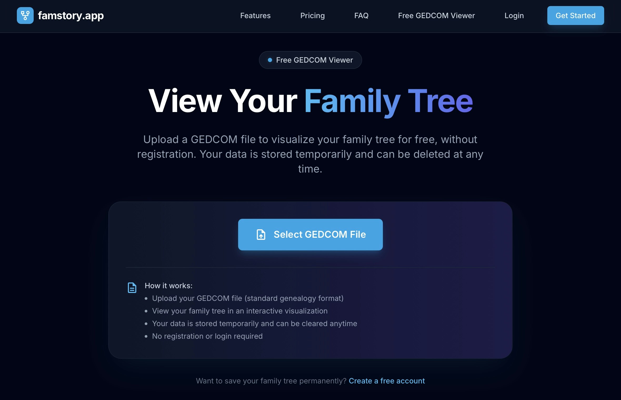 famstory - Screenshot 3 showing product features and functionality