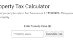 San Francisco Property Tax Calculator image