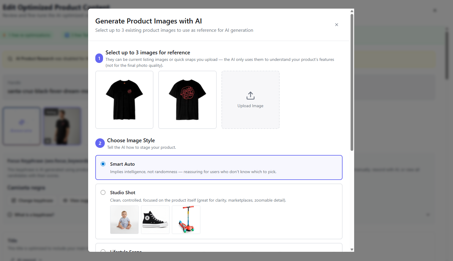 Storenhance: SEO for Product Listing - Screenshot 2 showing product features and functionality