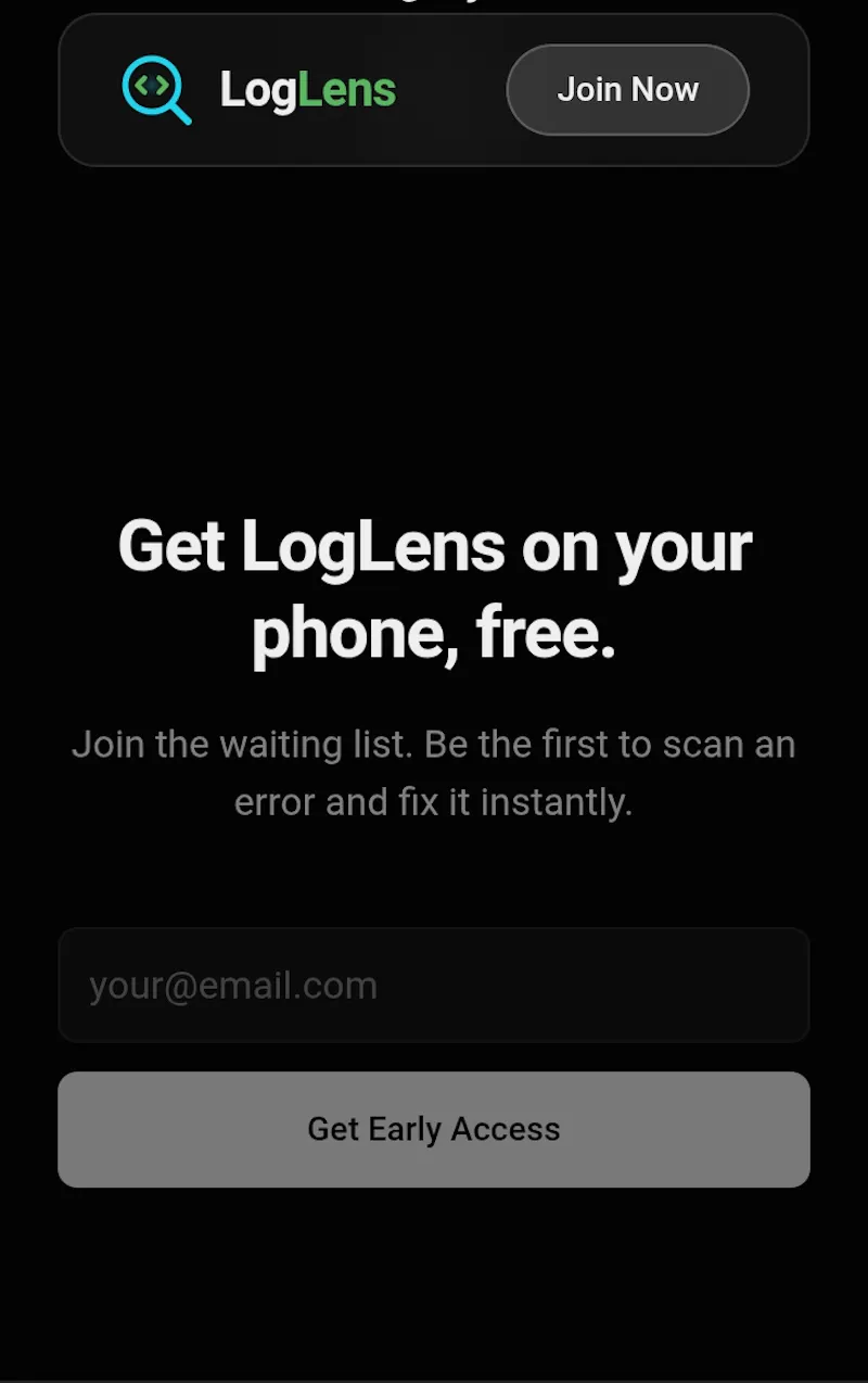 LogLens screenshot 2
