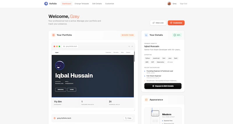 itsfolio.tech screenshot 3