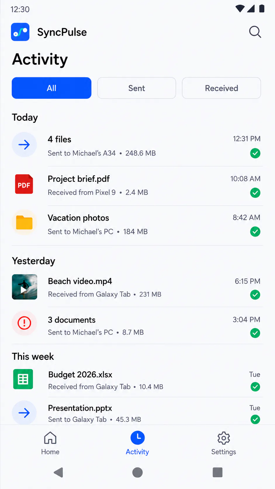 SyncPulse – File Transfer gallery image