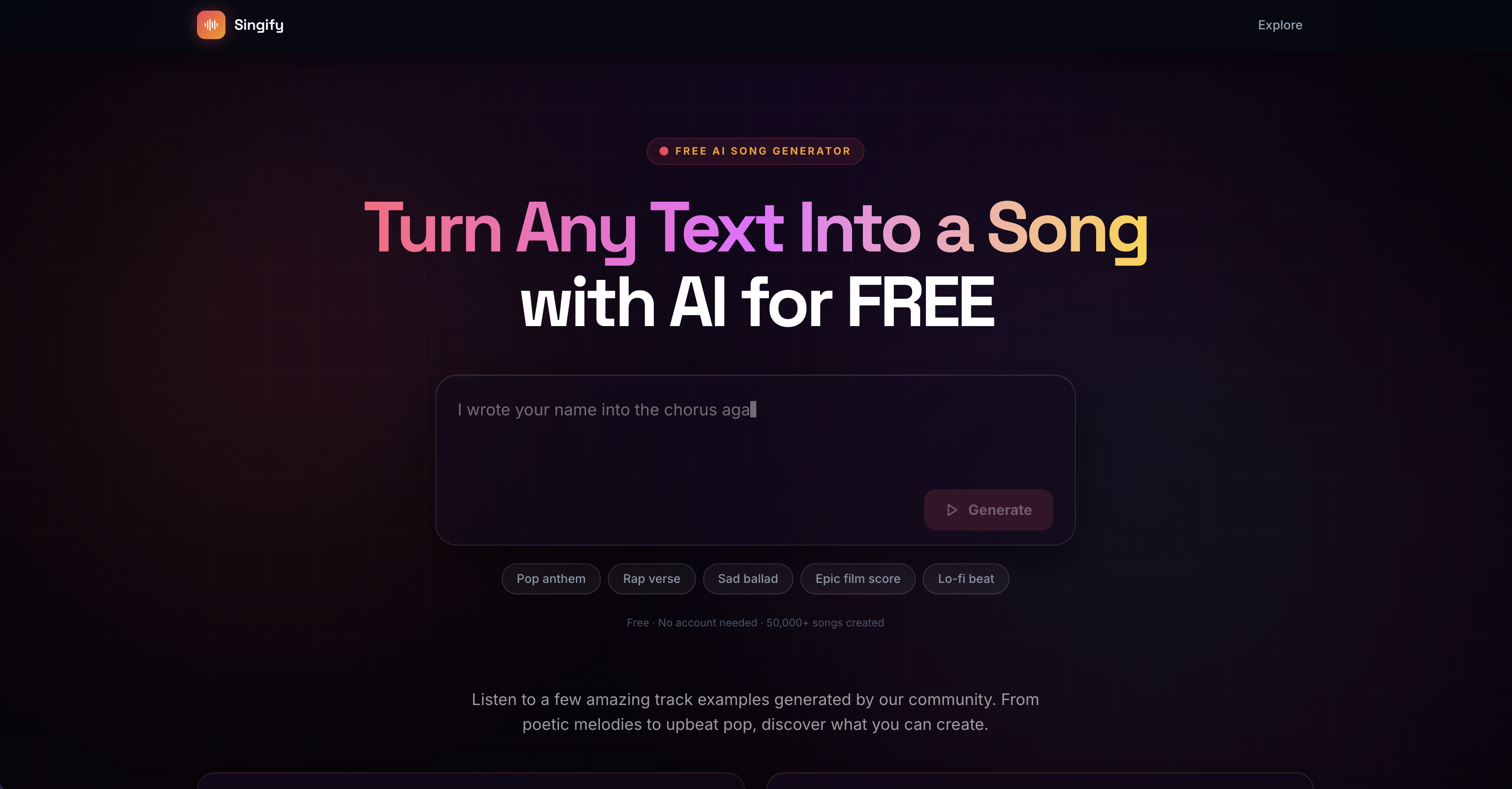 Singify gallery image