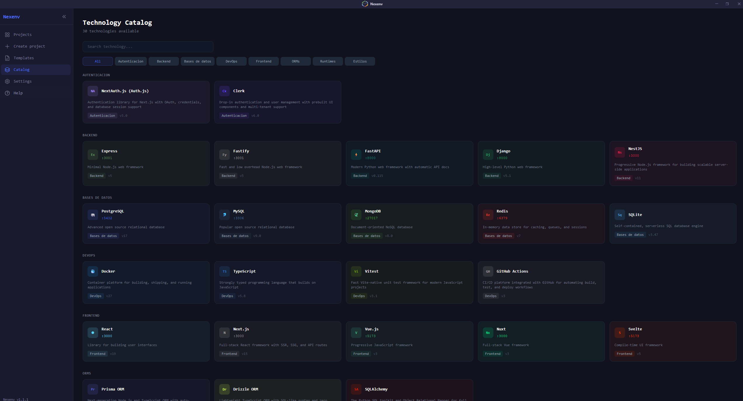 Nexenv – Dev Environment Manager gallery image