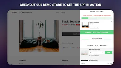 Upsell Cart Drawer (Shopify mini cart) gallery image