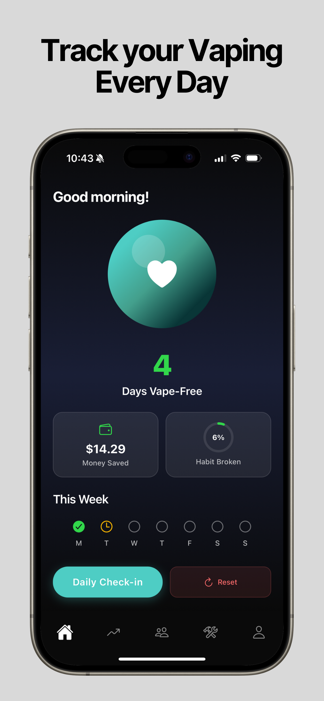 Media Vape Quittr - Aplikasi untuk membantu anda berhenti membuat vaping. 1