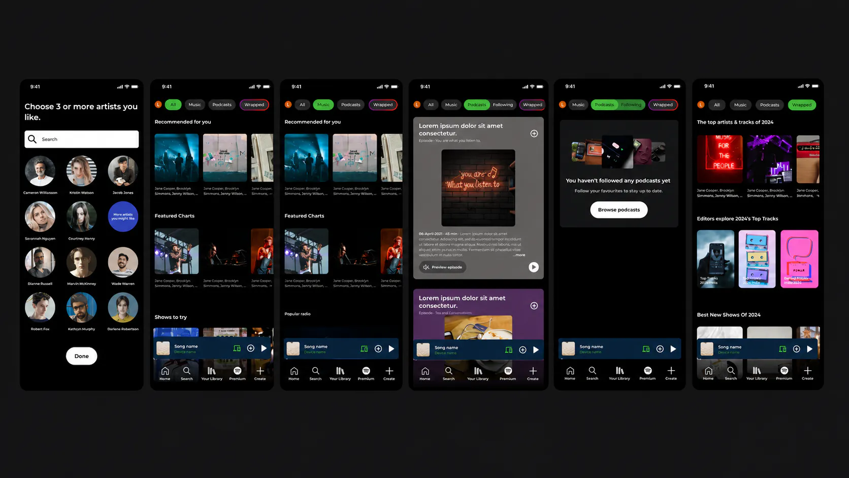 Spotify Redesign gallery image
