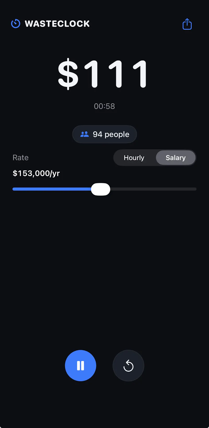 Wasteclock screenshot 1