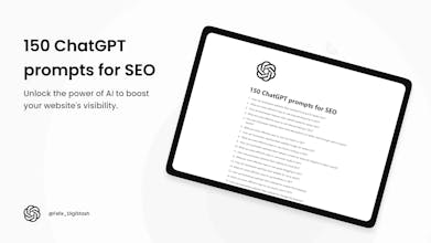 150 ChatGPT 4.0 SEO Prompts gallery image