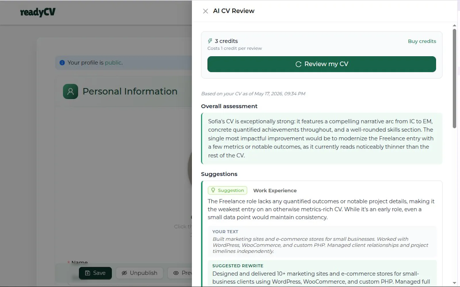 ReadyCV screenshot 3