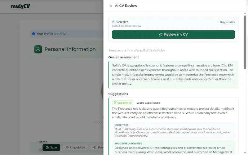 ReadyCV screenshot 3